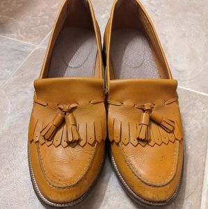 Golden Brown leather loafers